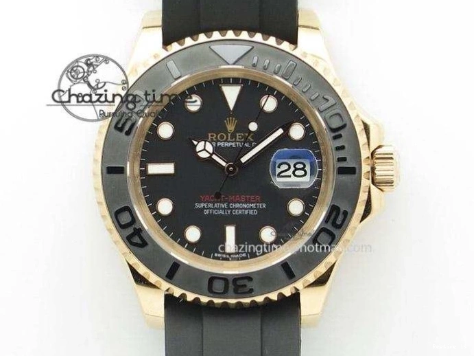 1224 Daytona 116515 Noob 1:1 Best Edition Chocolate Dial Lume Markers on Black Rubber Strap SA4130 (Free Extra Strap) V Stylish 2976